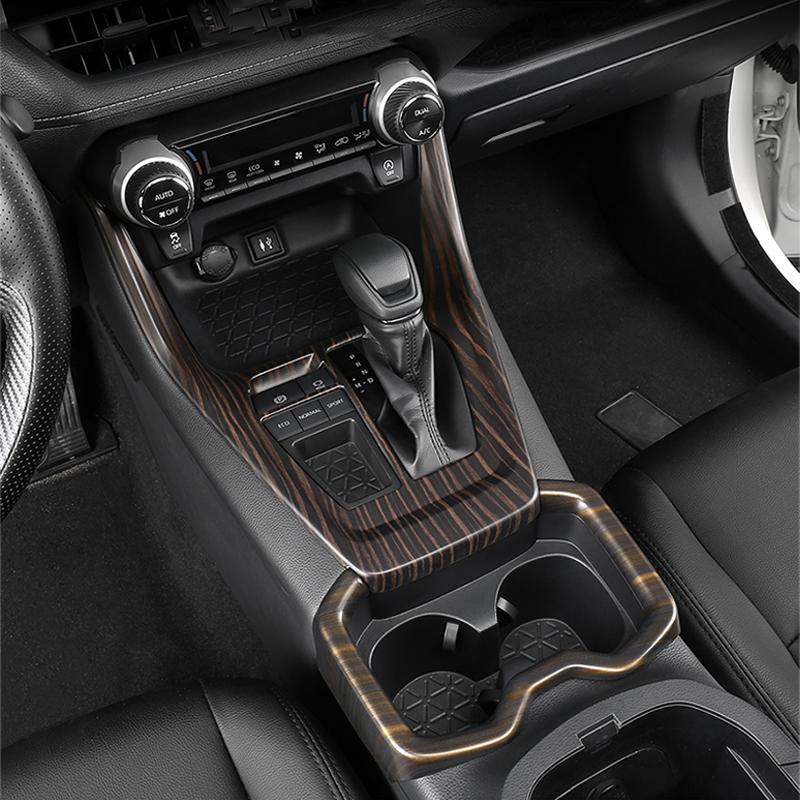 

For toyota rav4 rav 4 xa50 accessories parts AT Gearbox cover trim Cover trim Ring Carbon fiber LHD