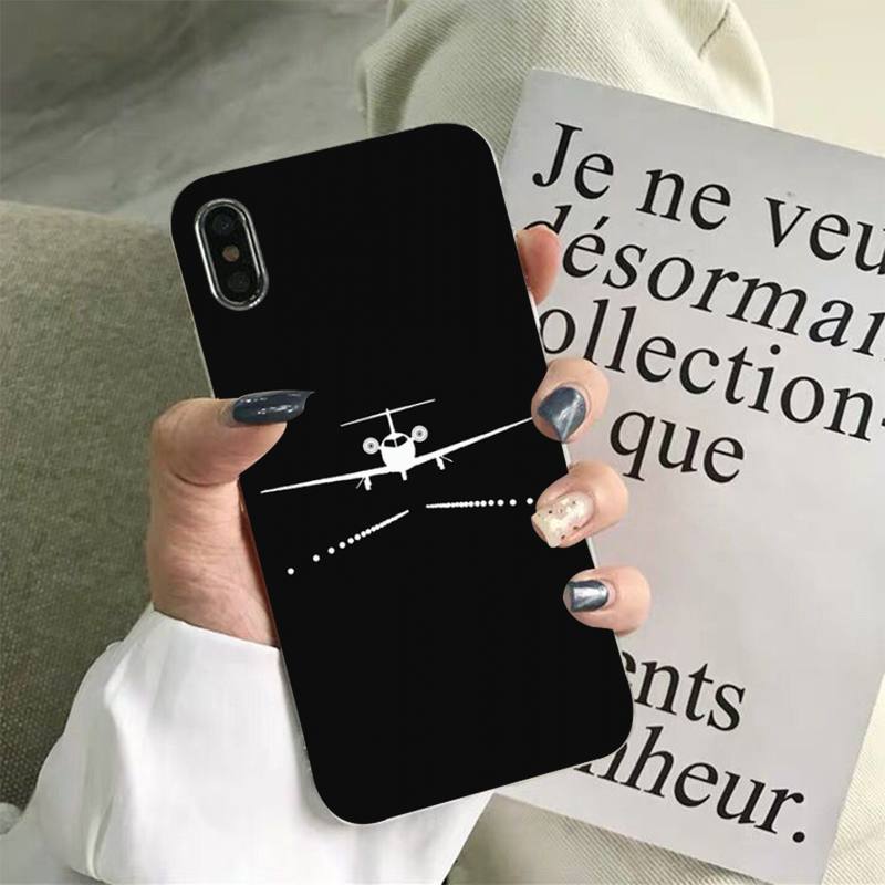 Aircraft Helicopter Airplane Pilot Fly Phone Case for iPhone 11 12 13 Mini Pro Max 8 7 6 6S Plus X 5 SE 2020 XR XS Case shell iphone 11