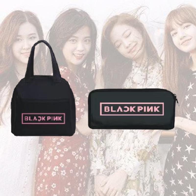 Bts Cute Cartoon Style Nylon Material Insulated And Portable Lunch Bag