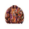 Li Ning Sports Fashion Series Loose Long Sleeve Half Zip Pullover Jacket Men Jacket Orange AAER197-2