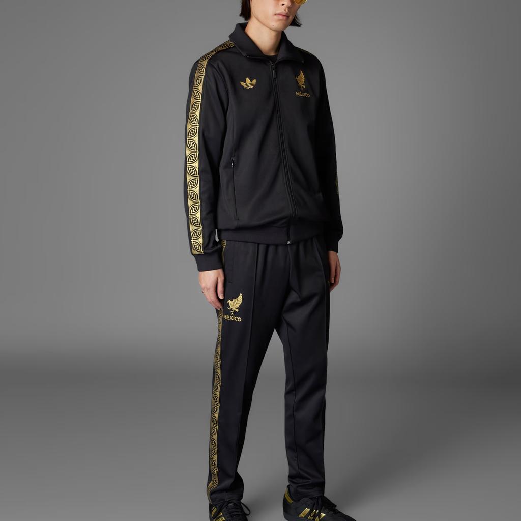 Adidas Mexico Gold Track Top Black Men Streetwear JE5335