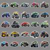 100 Monster Truck Stickers - Trendy Big Foot Car Series, Waterproof for Helmets, Suitcases, Diaries & DIY