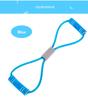 Yoga Gum Fitness Resistance Figure 8 Tubing Bowtie Pilates Tube Chest Expander Rope Workout Muscle Elastic Rubber Accessory