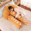 Dolphin Bakery Doll Baguette Croissant Transformed into Capybara Plush Toy Long Sleeping Pillow Sofa Cushion