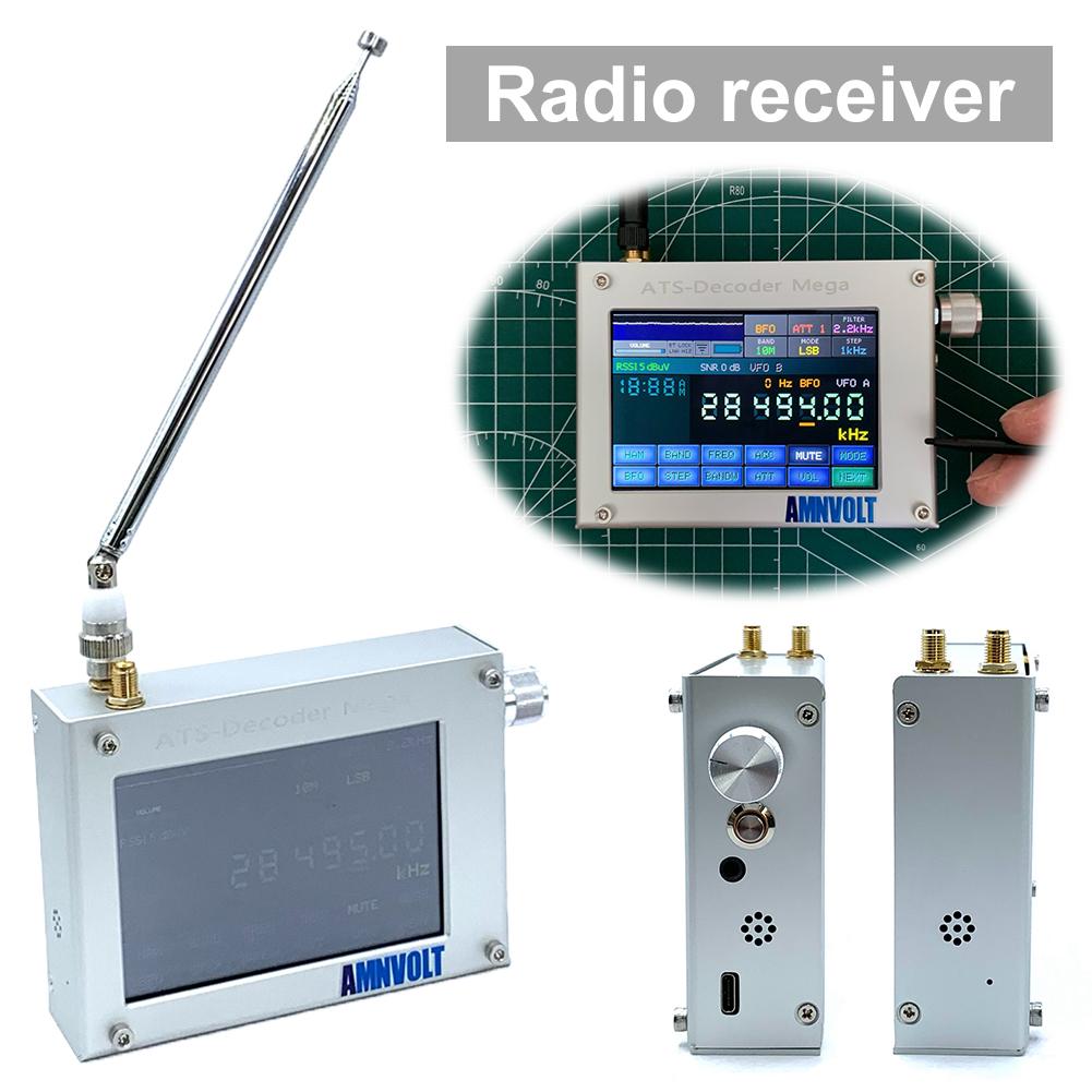 ATS-Decoder Full Band Radio Receiver 4inch Touch Screen Si4732 4000mAh Battery for Professional Radio Developers Test Engineers