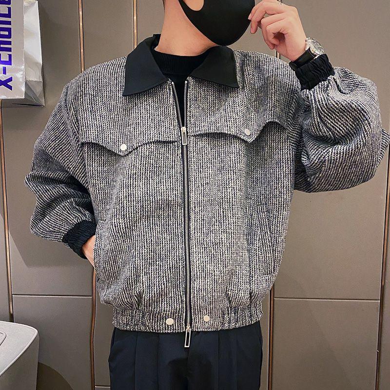New Autumn Wool Jacket Casual Men's Top Wool Coats