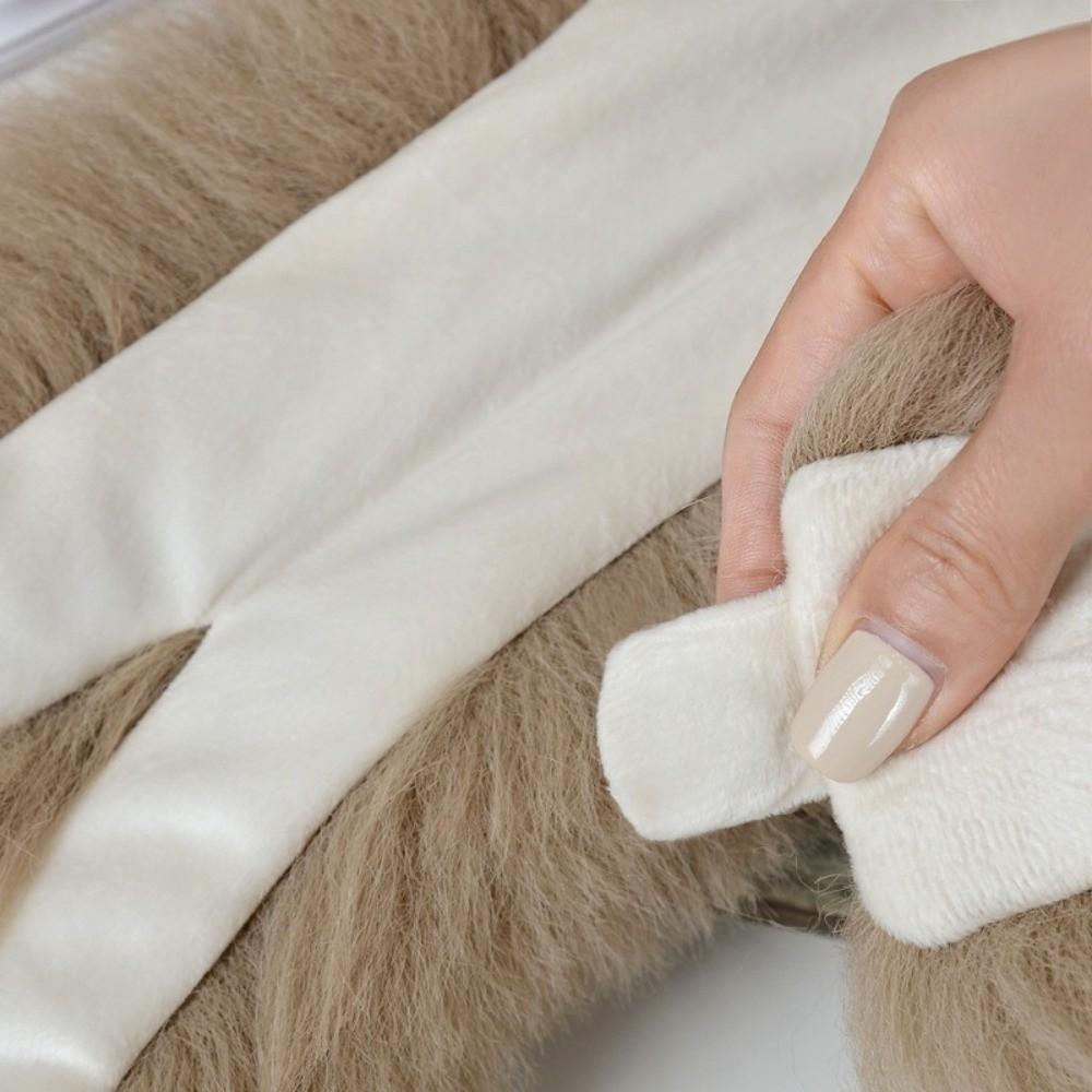 Soft Plush Warm Neckerchief Thicken Neck Covers Autumn Winter Fluffy Fur Scarf  Neck Warmers