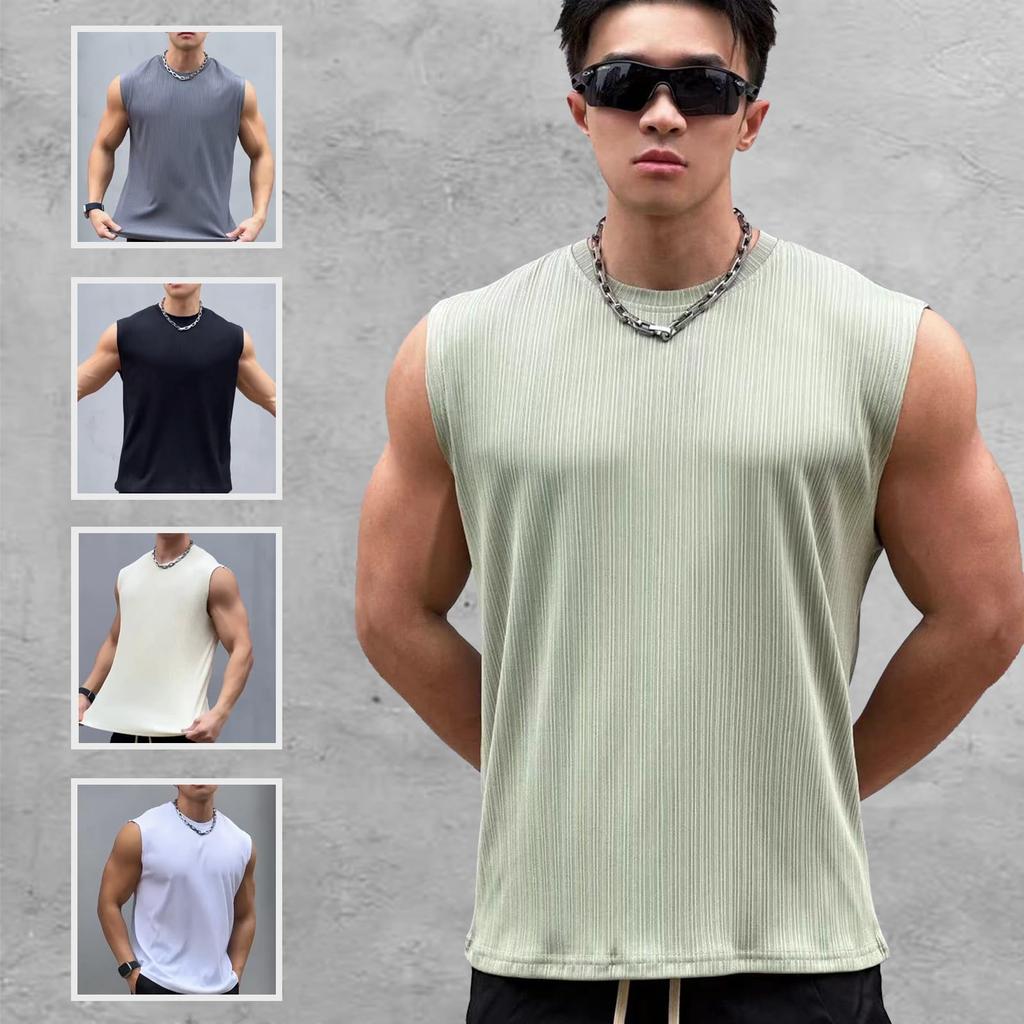 Manatsulife Sleeveless Tank Training for Strength Training and BXT3 Men's Top, Wear, Sweat-Wicking, Quick-Drying, Lightweight, Stretchable,