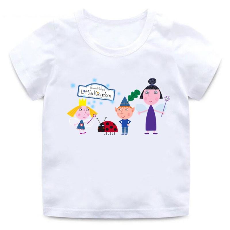 Ben And Holly Kingdom Cartoon Funny Cute Men Women Tee Adults Children Boy Gril Top O Neck Kids Parent Child Cotton Tshirt