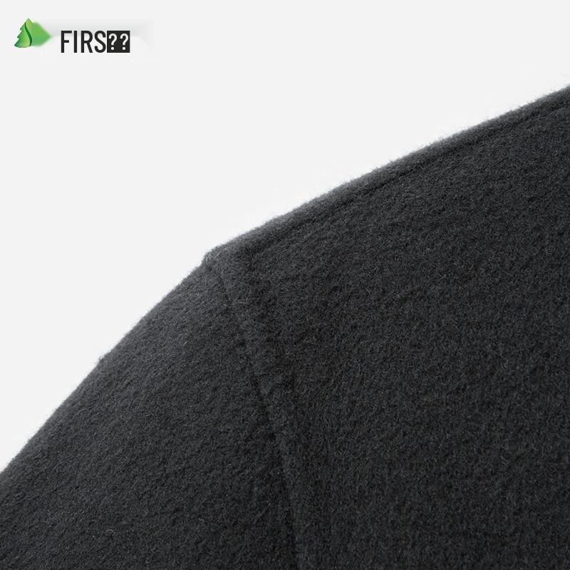 Shanshan Men's Mid-Length Wool Blend Double-Faced Coat