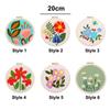 Handmade Rug Punch Flower Pattern Embroidery Kit Home Decor Punch Needle Kit  Adults