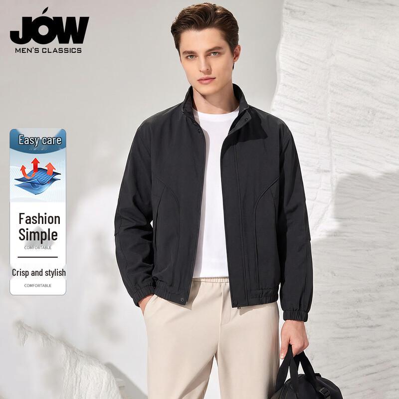 

JOW Men s Italian Style Stand-Collar Casual Jacket XXL