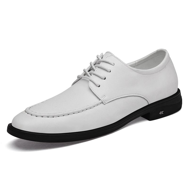 

Fashion Genuine Leather Men s Oxford Shoes Spring Summer Casual Shoes Fashion Soft Sole Sneakers Walking Shoes Simple Business Footwear 47 белый