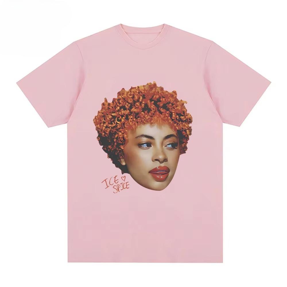 Rapper Ice Spice Graphic T Shirt Men Women's Fashion Hip Hop Street Style T-shirt Summer Casua Anime Winter Innerwear