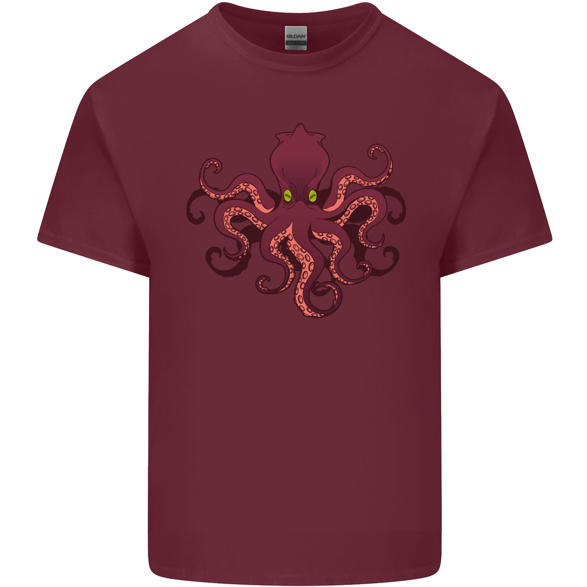 Octopus Cthulhu Kraken Squid Scuba Diving Unisexs Light Cotton TShirt S