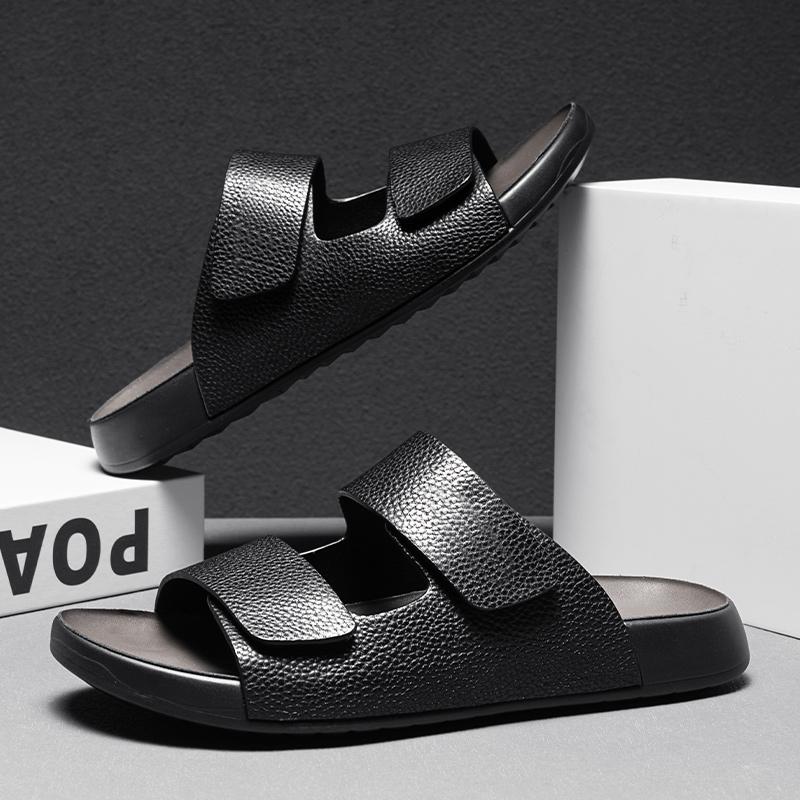 Fashion New Stylish Slippers Versatile Half Drag Mens Summer Casual Shoes Outdoor Comfortable Beach Shoes Soft Sole Slides Beach Sandals
