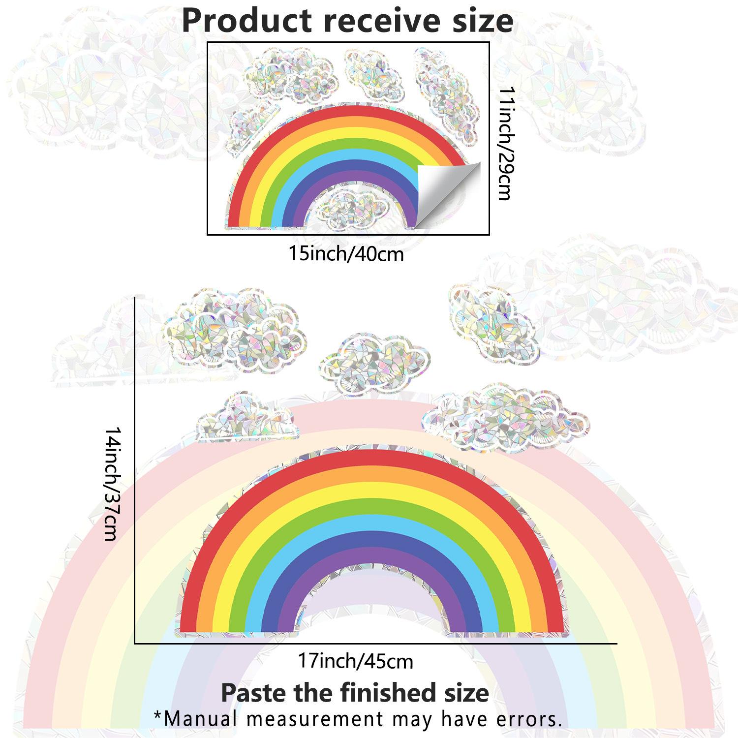

Creative Rainbow Cloud Bedroom Living Room Kitchen Bathroom Study Wall Decoration Stickers