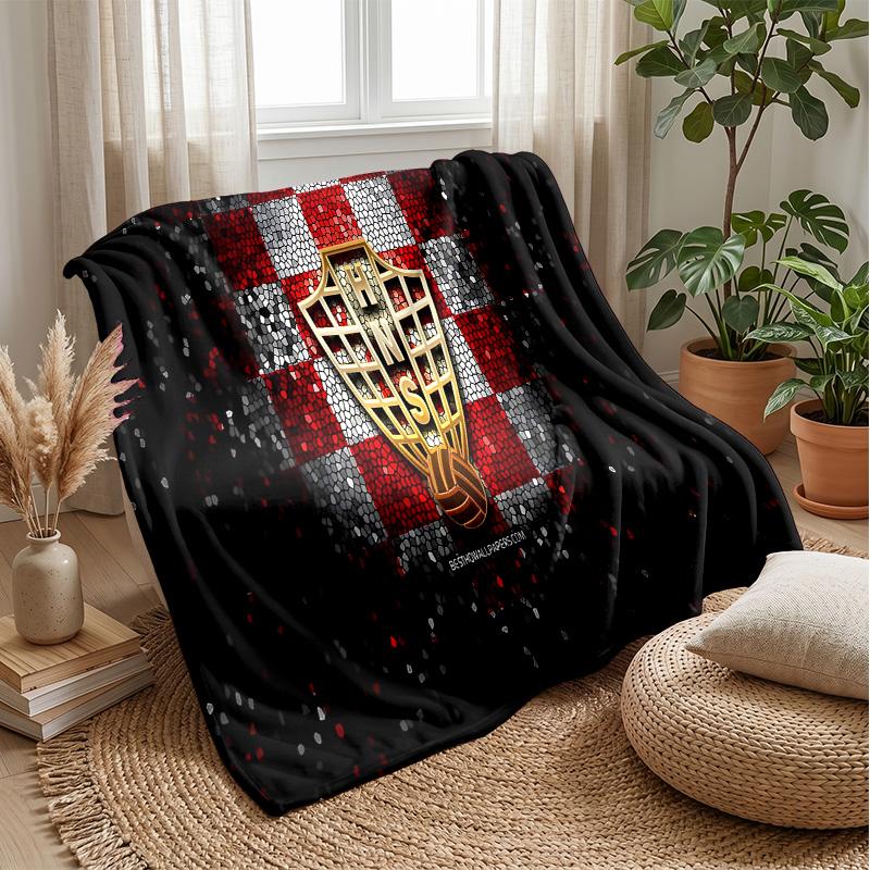 Croatia national football team Theme blanket Soft Flannel Fleece Blanket Warm Lightweight Throw Blanket for Home Sofa Bed