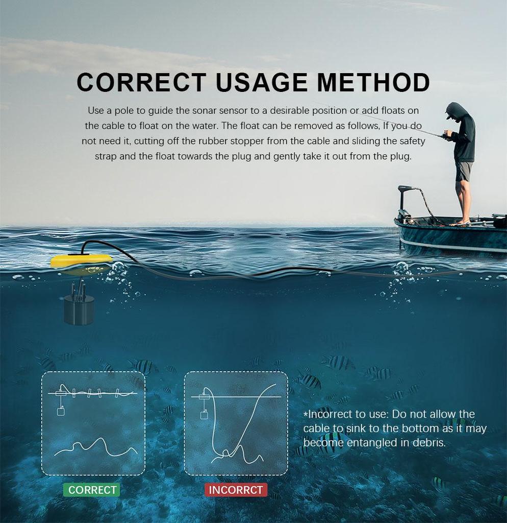 LUCKY Wired Fish Finder with Color Screen