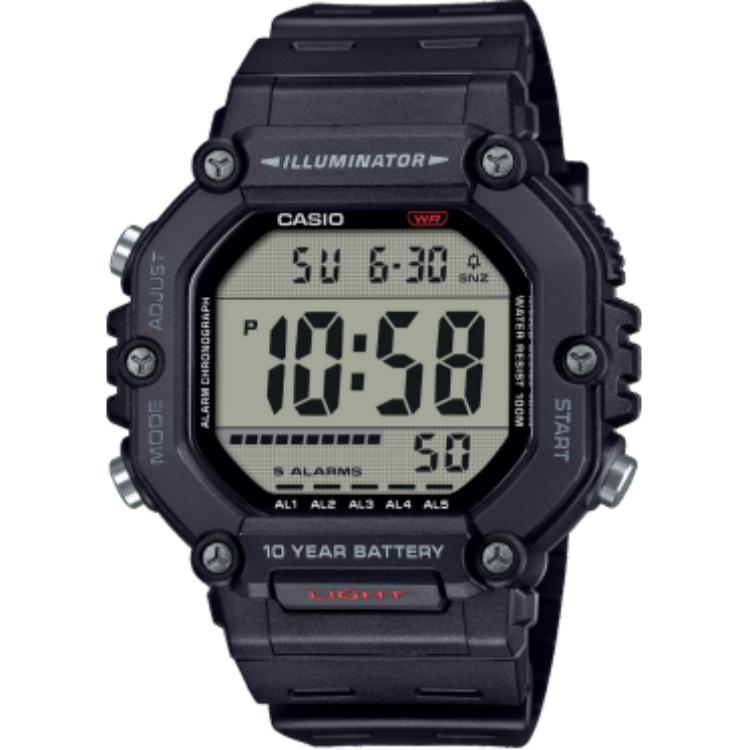 CASIO DIGITAL 100m Waterproof Quartz Movement Watch Unisex Gray Dial AE-1600H-1AV Gray Dial