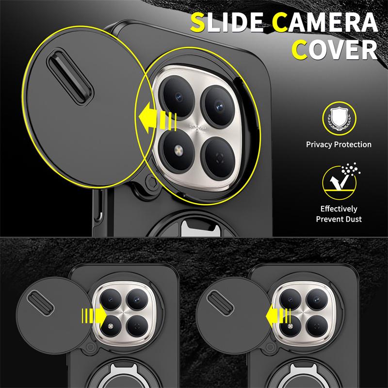 For Google Pixel 10 9 Pro XL 10Pro 10A Armor Magnetic Ring Bracket Case For Pixel 9A 8A 7 Pixel10 Pro Slide Lens Protect Cover