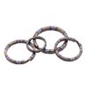 1/2pcs High quality Titanium Alloy Circle Clip Portable Holder EDC Keychain Keyring Buckle Key Ring