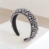 Imitation Pearl Hair Hoop Wide Heightened Headband Flexible Comfortable Fit Hair Hoop Hair Accessory