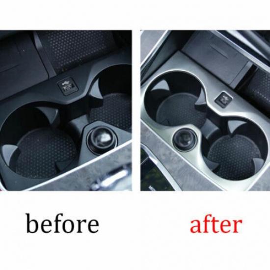 For BMW X5 G05 ABS Chrome Cover Trim Seat Central Console Water Cup 2019-2022