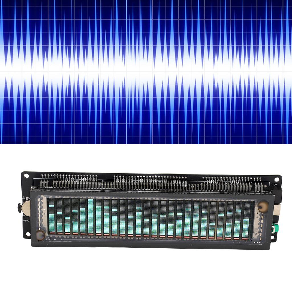 Sound Spectrum Analyzer 32Hz-20KHz High Resolution Adjustable Bringhtness Transparent Shell VFD LED