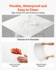 605x605mm PVC Ceiling Tiles 12-Pack Drop Ceiling Panels White, PVC Foam Board, Grid Fit, Water-Resistant, Flexible Cut, Easy To Clean, Modern