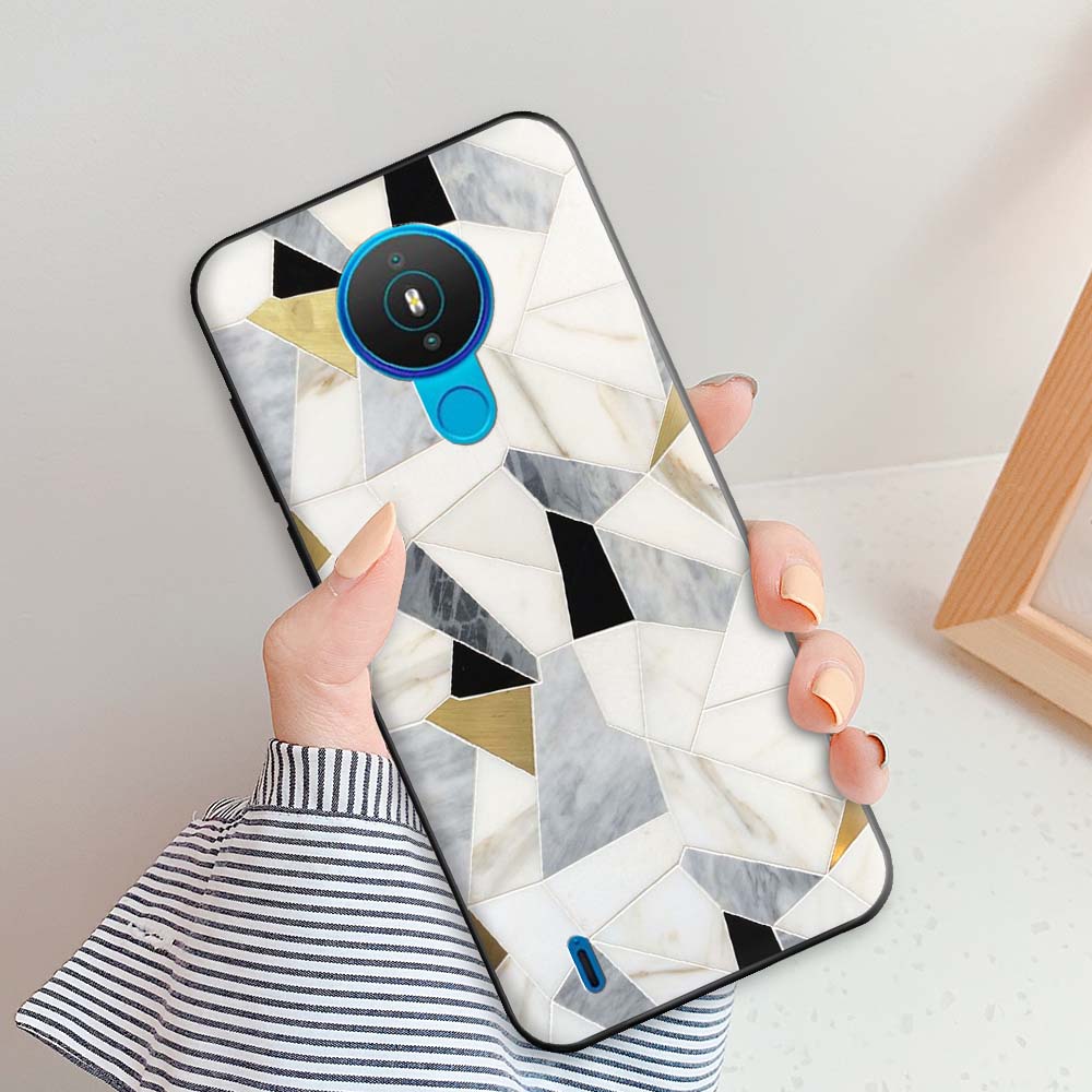 For Nokia 1.4 Case Nokia 3.4 Fashion Marble Cases For Nokia 7.2 Nokia 5.4 Nokia 6.2 Protective Silicone Back Cover Shell Bumper