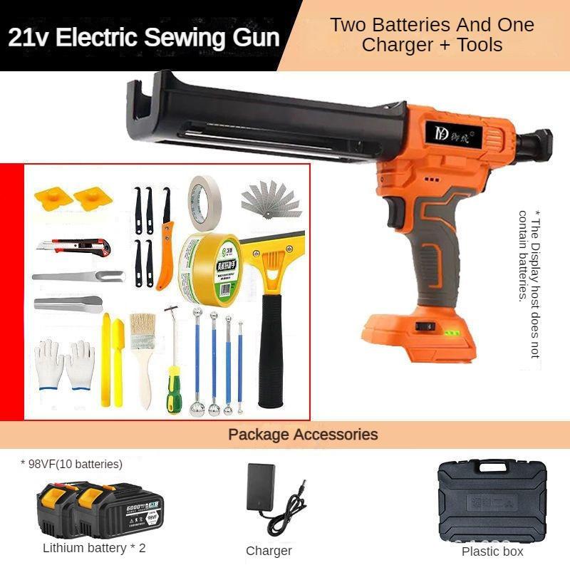 21V Household Repair Power Tool Fully Automatic Beauty Seam Glue Machine Electric Double Tube Glue Gun
