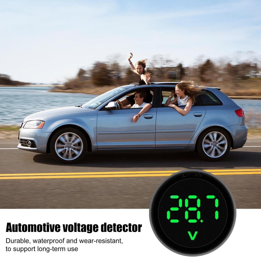 Voltmeter, Digitales Voltmeter - LED Digitalanzeige Autometer DC4- Wasserdicht |