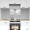Kitchen Splashback 2 pcs Light Gray 80 x 60 cm Tempered Glass