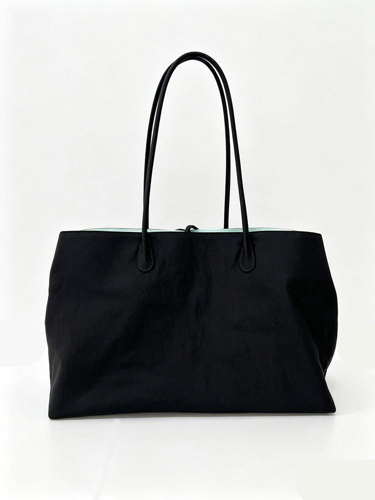 

Korean Style Women s Commuter Tote Bag Large Capacity Multi-Layer Handbag Minimalist Shoulder Computer Bag Travel Storage Bag чёрный