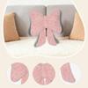 Elegant Plush Bow Throw Pillow Soft Seat Cushion Decorative Accent for Sofa Chair Bed Car Dorm Living Room