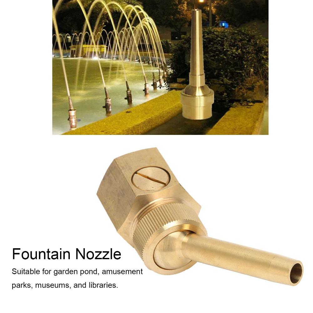 Brass Landscape Nozzle G1/2 / G3/4 / G1 Female Thread Pond Sprinkler  Architectural Fountains