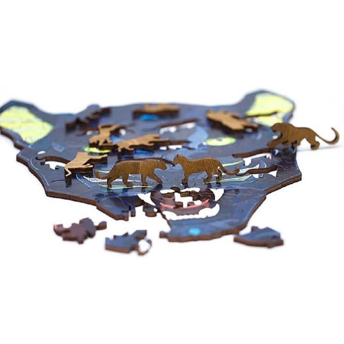 Animals Puzzle - EWA ECO-WOOD-ART - Panther - 102 Pieces - Ecological Wood