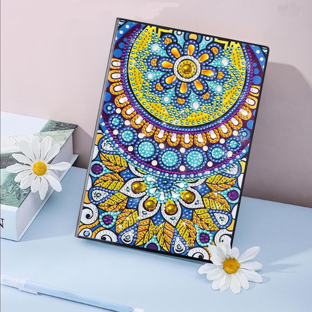 Handmade DIY Xian Porcelain Diamond Painting Notebook: Creative Educational Toy & Gift for Elementary Students, Teachers, and Kids with Stickers