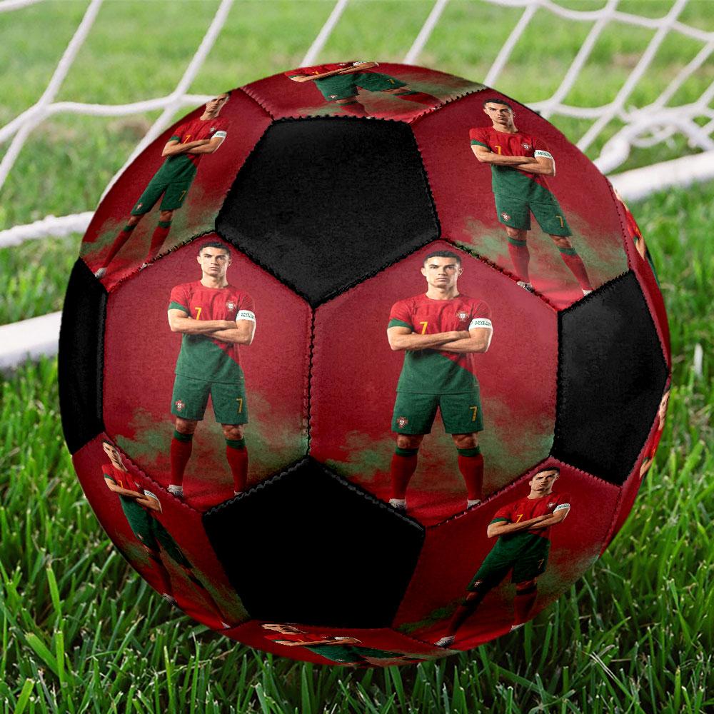 Size 5 Printed Football Resistant Outdoor Training Soccer Ball