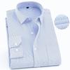 Plus Size Men's Slim Fit Plain Shirts Social Business Casual Long Sleeve Brand Dress Shirts Black Red Daily Office Multi-color