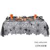 Fireplace Cloth Dining Table Tablecloth European and American Halloween Tablecloth Ghost Festival Black Lace Mesh Cloth