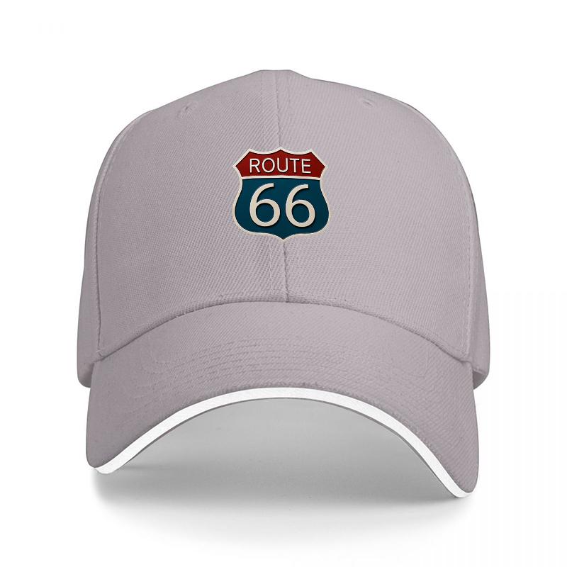 BERRETTO BASEBALL CLASSICO ROUTE NERO CON ICONICO DISEGNO EMBLEMA AUTOSTRADALE PER Unisex E DONNE ACCESSORIO STILE STRADALE