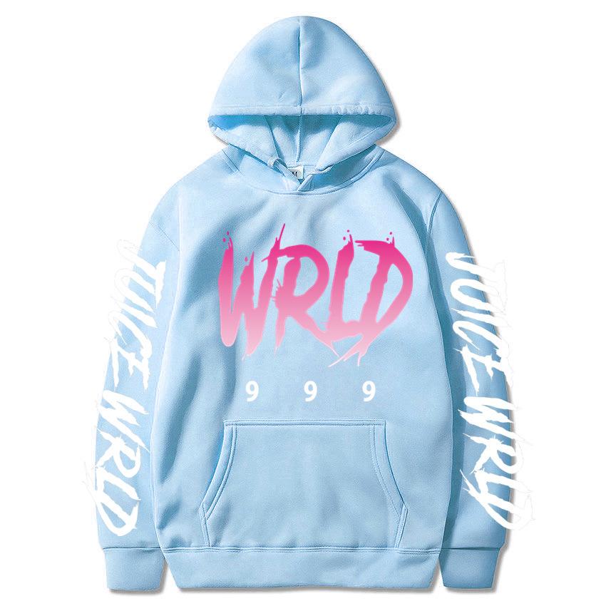 New hot sweater singer juice wrld print street popular men's and women's autumn and winter hoodie
