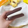 Novelty Cookie Pinching Squishy Toy Slow Rebound Biscuit Soda Cracker Fidget Toy  Simulation Toy