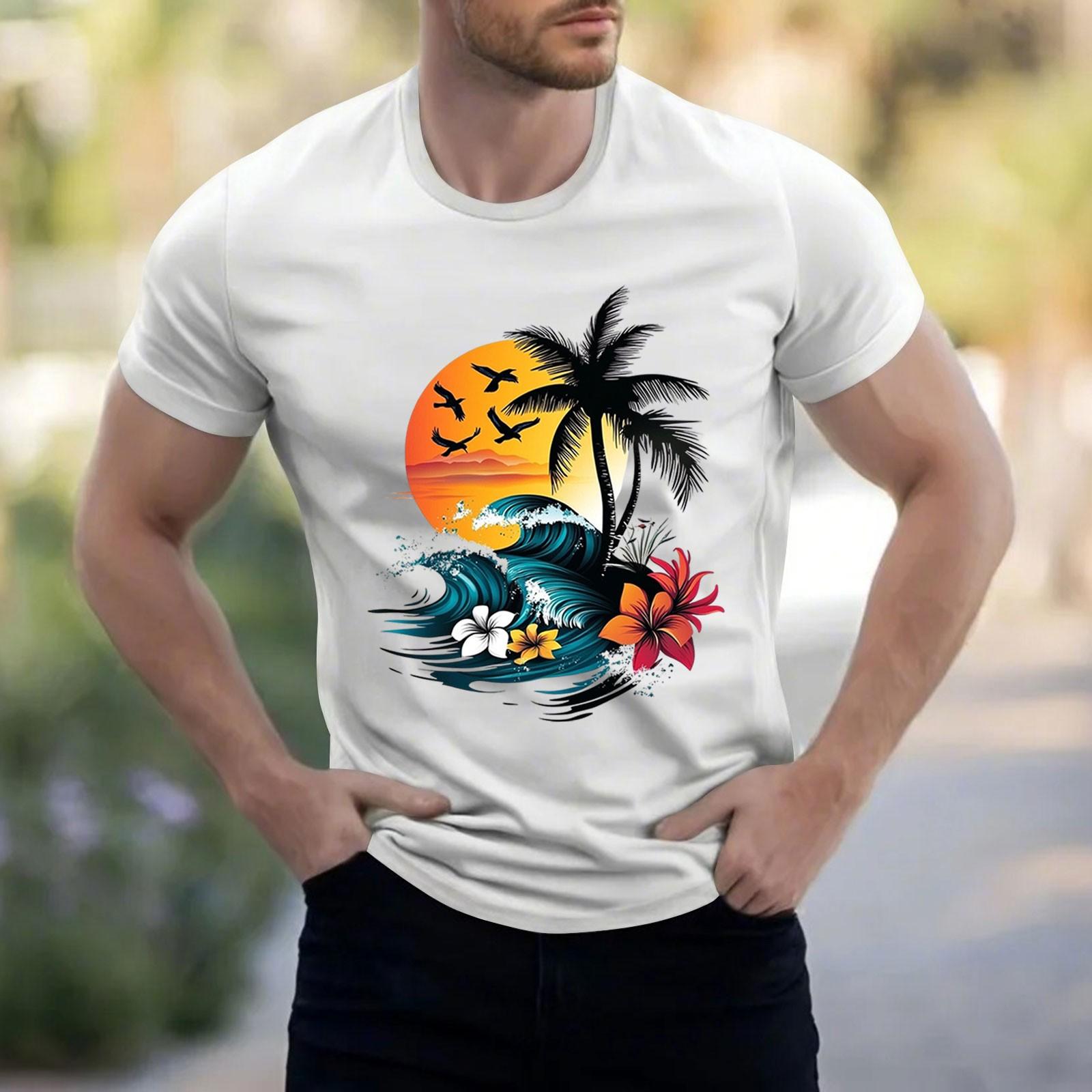 

Мужская рубашка с воротником-стойкой и коротким рукавом, свободная рубашка для отдыха и отдыха, мужская S белый