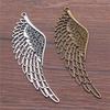 Feather Wing Charms Antique Alloy Pendants For Bohemian Jewelry Making