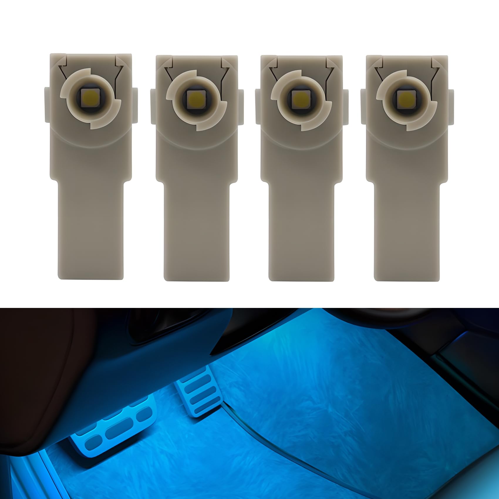 

Светодиодная подсветка салона ледяного голубого цвета для Toyota Lexus [Комплект из 4 шт.]