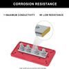 Covered Bus Bar Terminal Block 48V 100A Power Distribution Stud Block for Marine RVs Car Battery Systems