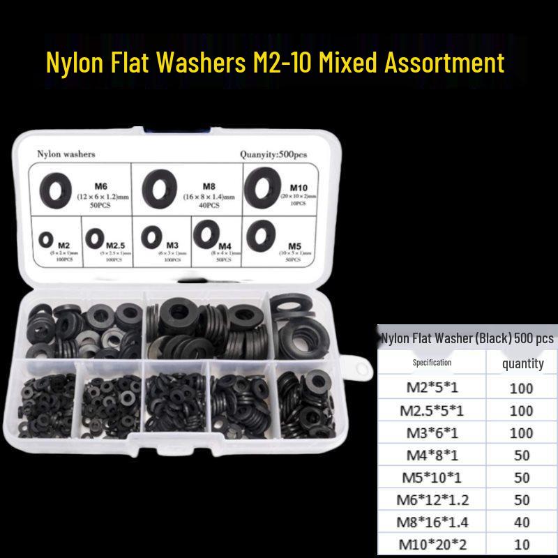 High Temperature Resistant Nylon Insulating Washers with Plastic Screws Round Spacers